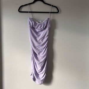 Princess Polly Lilac Ruched BodyCon Dress with Spaghetti Straps